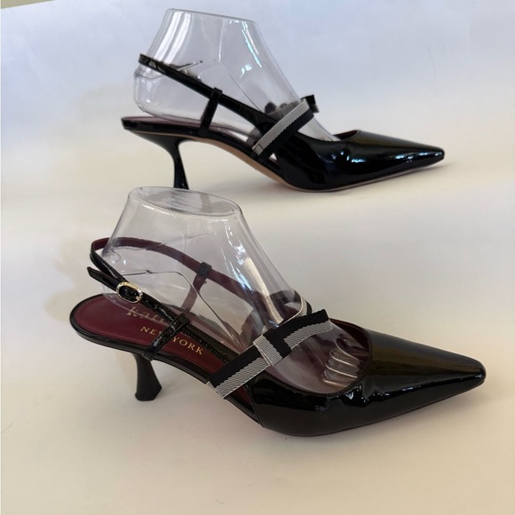 Kate Spade New York Maritza Pointed Slingback Patent Leather Pumps, Size 9.5B - Picture 7 of 11